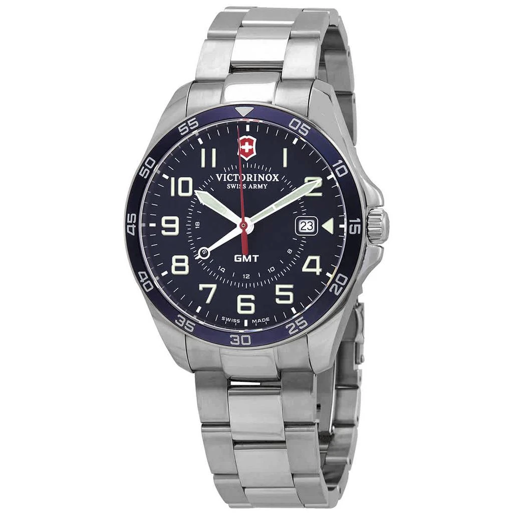 商品Victorinox|Victorinox FieldForce GMT Quartz Blue Dial Men's Watch 241896,价格¥1862,第1张图片