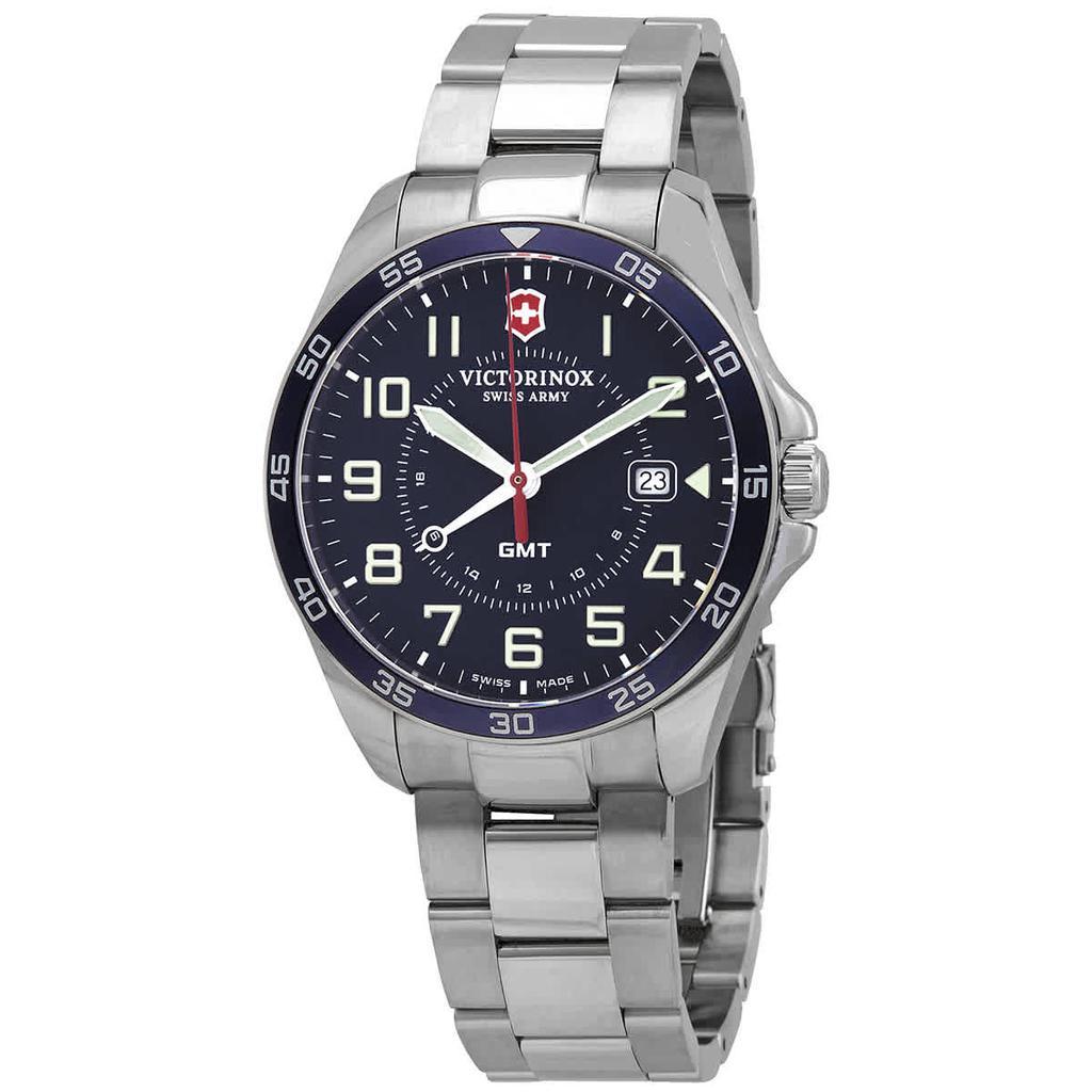 商品Victorinox|Victorinox FieldForce GMT Quartz Blue Dial Watch 241896,价格¥1756,第1张图片