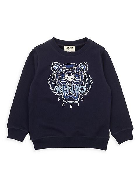商品Kenzo|Little Kid's & Kid's Embroidered Logo Sweatshirt,价格¥1079,第1张图片