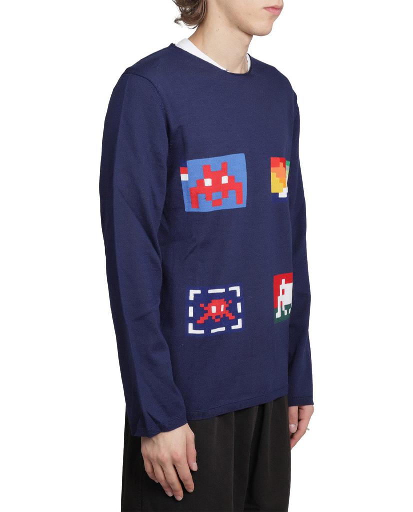 Comme des Garçons Shirt Comme Des Garcons Shirt Navy Crewneck Sweater商品第2张图片规格展示