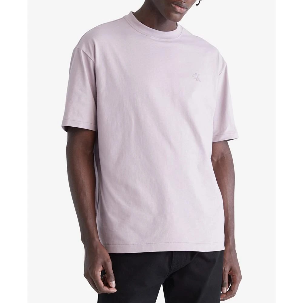 商品Calvin Klein|Men's Relaxed Fit Archive Logo Crewneck T-Shirt,价格¥111,第1张图片