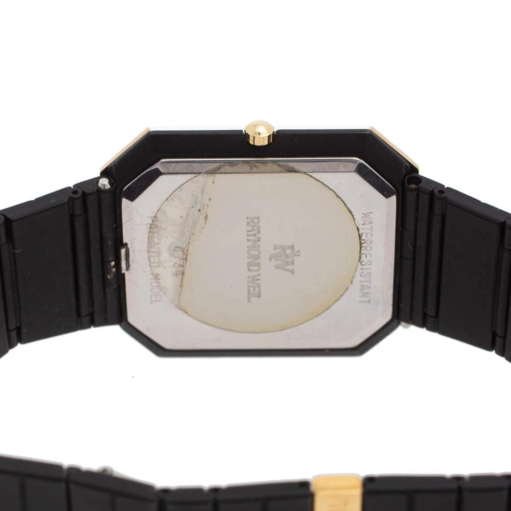 商品[二手商品] Raymond Weil|Raymond Weil Black Two Tone Stainless Steel 4734 Women's Wristwatch 28 mm,价格¥2320,第4张图片详细描述