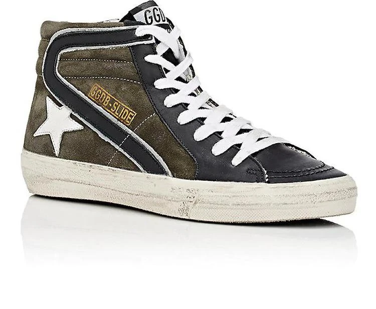 商品Golden Goose|Women's Slide Suede & Jersey Sneakers,价格¥1898,第2张图片详细描述