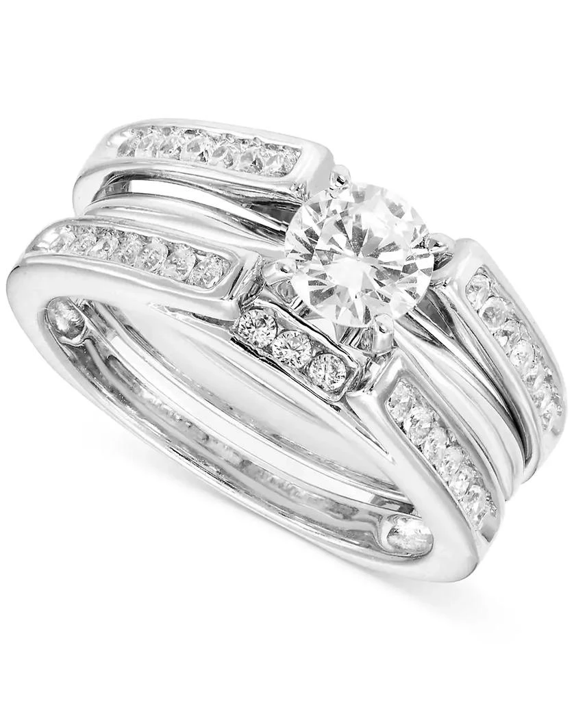 商品Macy's|Diamond Ring Enhancer (1/2 ct. t.w.) in 14k White Gold,价格¥5978,第5张图片详细描述