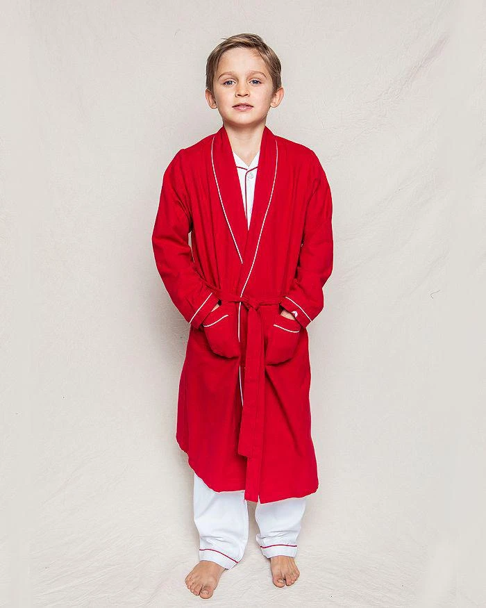 商品Petite Plume|Unisex Flannel Robe - Little Kid, Big Kid,价格¥427,第2张图片详细描述