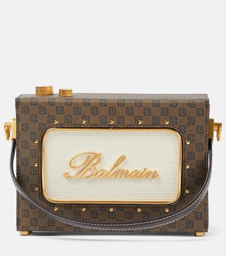 商品Balmain|Radio faux leather shoulder bag,价格¥11239,第1张图片