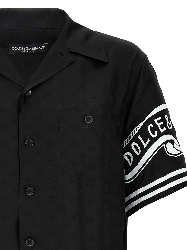 商品Dolce & Gabbana|Bandana Silk Shirt Shirt And Blouse White/Black,价格¥7476,第3张图片详细描述