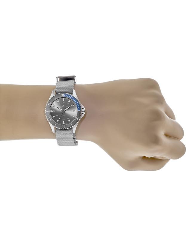 商品Hamilton|Hamilton Grey Dial Textile Strap Men's Watch H82211981,价格¥2651,第6张图片详细描述
