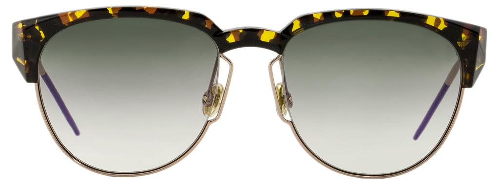 Dior Women's Faceted Sunglasses Spectral 01KSO Havana/Gold/Violet 53mm商品第2张图片规格展示