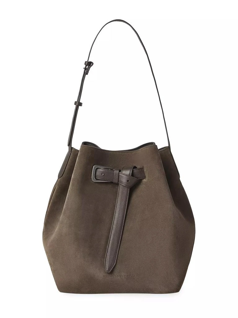 商品Brunello Cucinelli|Suede Soft Bag with Belt Detail,价格¥31467,第2张图片详细描述