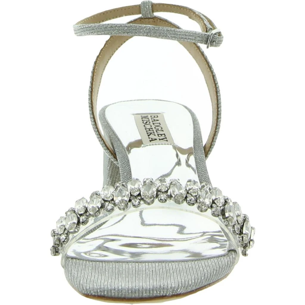 商品Badgley Mischka|Badgley Mischka Womens Harlow Block Heel Embellished Dress Sandals,价格¥313,第4张图片详细描述
