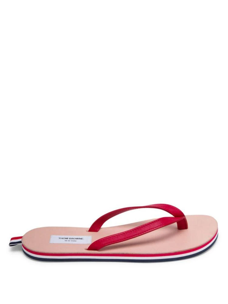 商品Thom Browne|Leather Flip Flops,价格¥3298,第5张图片详细描述