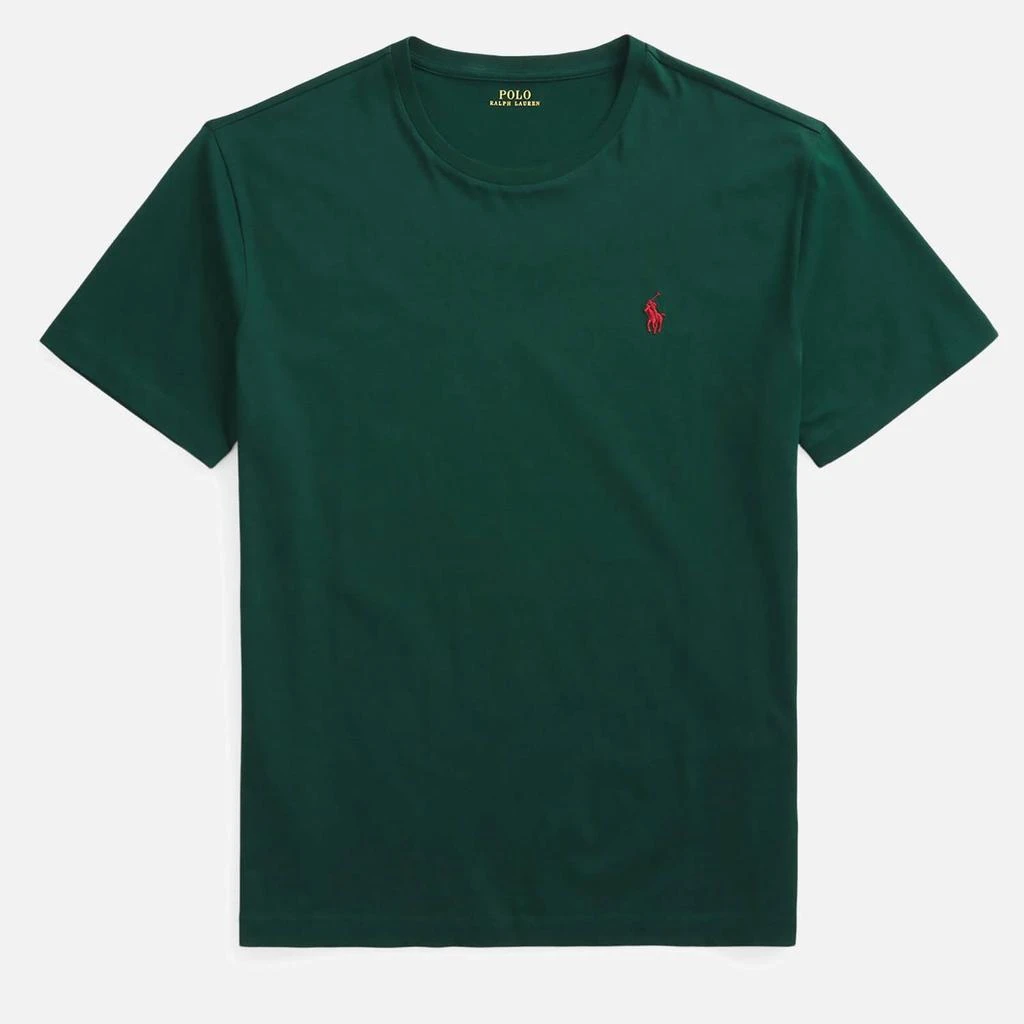 商品Ralph Lauren|Polo Ralph Lauren Men's Custom Fit Jersey T-Shirt - College Green,价格¥449,第1张图片