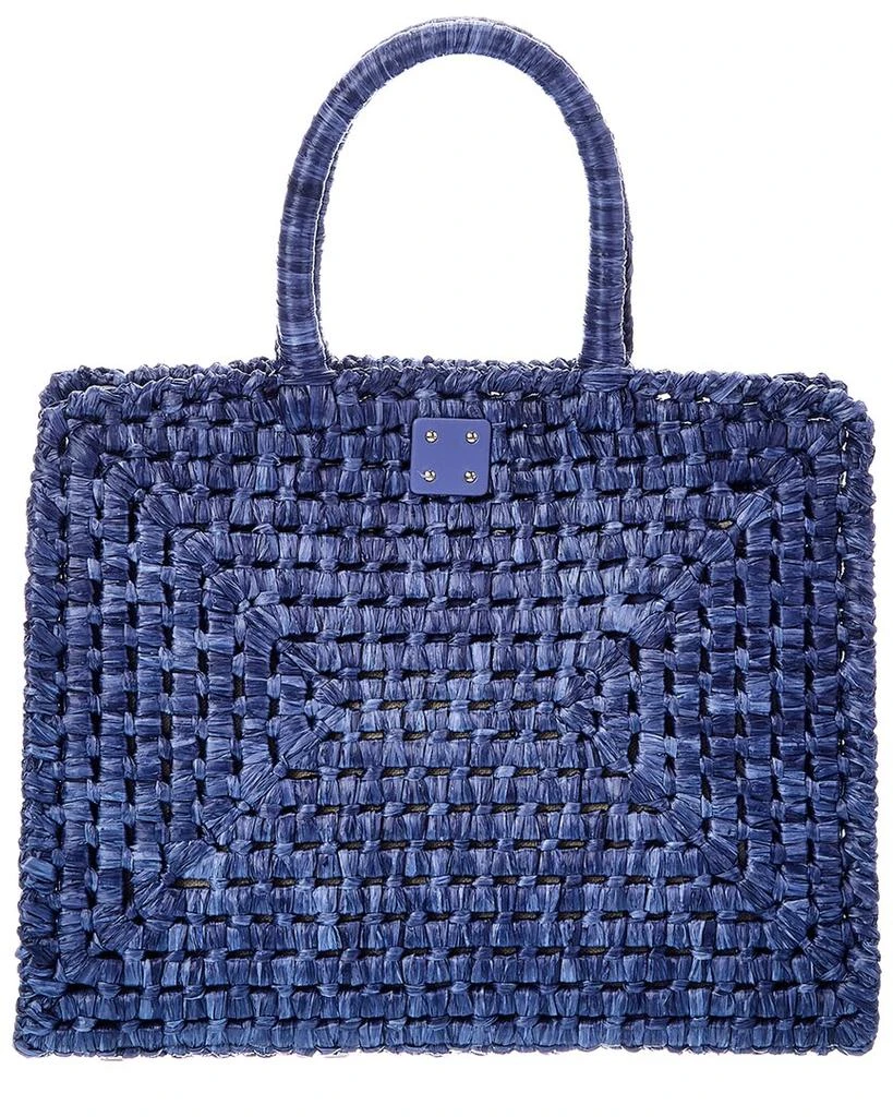 商品Salvatore Ferragamo|Salvatore Ferragamo Gancini Medium Raffia Tote,价格¥12533,第2张图片详细描述