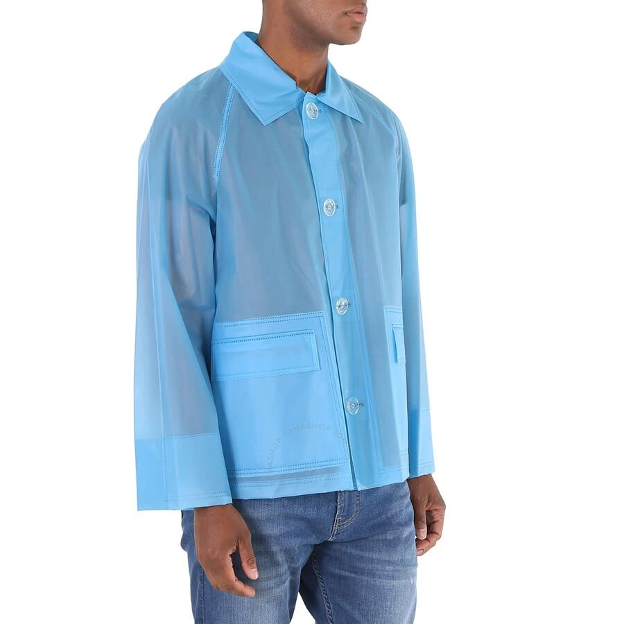 商品Burberry|Sky Blue Soft-touch Plastic Jacket,价格¥1568,第3张图片详细描述