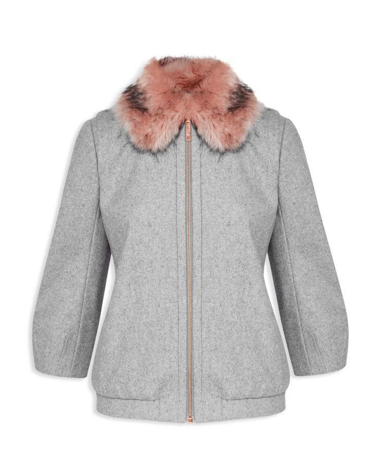 商品Ted Baker London|Robley Faux Fur-Collar Bomber Jacket,价格¥1755,第4张图片详细描述