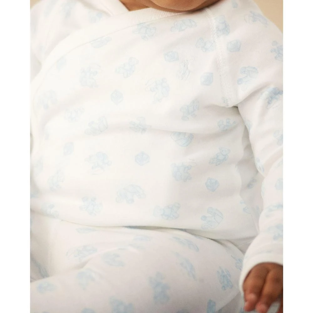 商品Ralph Lauren|Baby Boys or Girls Bear Print Organic Cotton 2 Piece Set,价格¥209,第4张图片详细描述