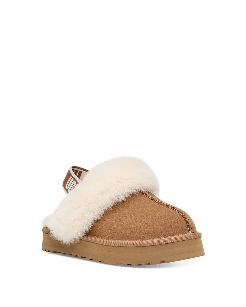 商品UGG|Girls' Funkette Shearling Slingback Slippers - Toddler, Little Kid, Big Kid,价格¥563,第1张图片详细描述