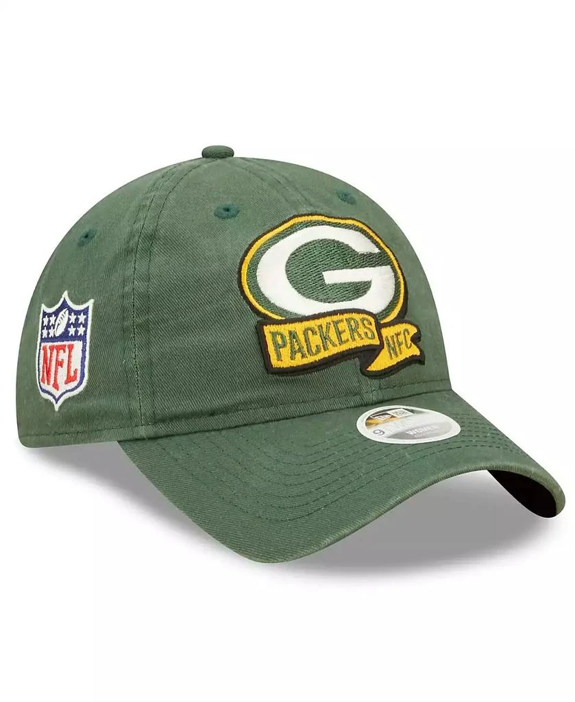 商品New Era|Women's Green Green Bay Packers 2022 Sideline Adjustable 9TWENTY Hat,价格¥254,第1张图片