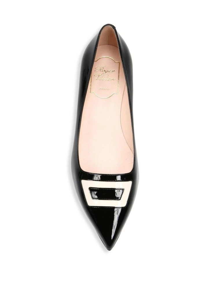 商品Roger Vivier|Bibi Leather Flats,价格¥5218,第4张图片详细描述