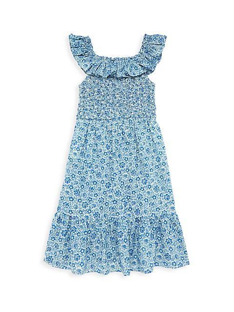 商品Sea|Little Girl's & Girl's Ida Print Smocked Dress,价格¥673,第1张图片