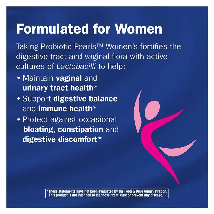 商品Nature's Way|Probiotic Pearls Women's Vaginal & Digestive Health Softgels,价格¥150,第5张图片详细描述