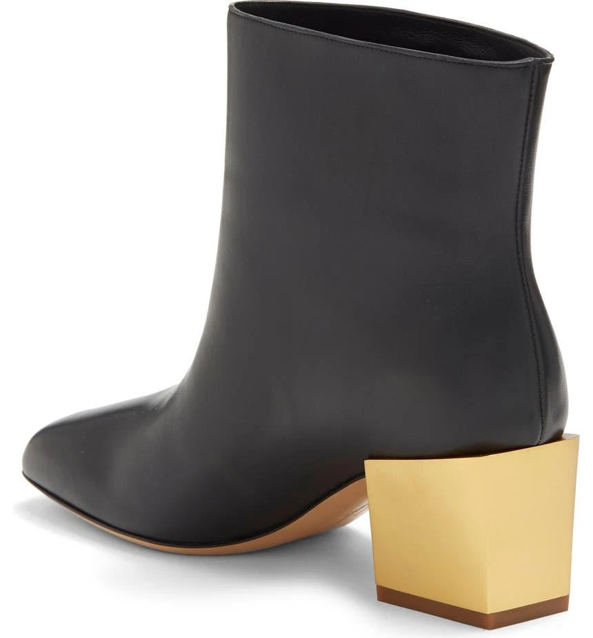 商品Salvatore Ferragamo|Albiano Block Heel Leather Bootie,价格¥5314,第2张图片详细描述