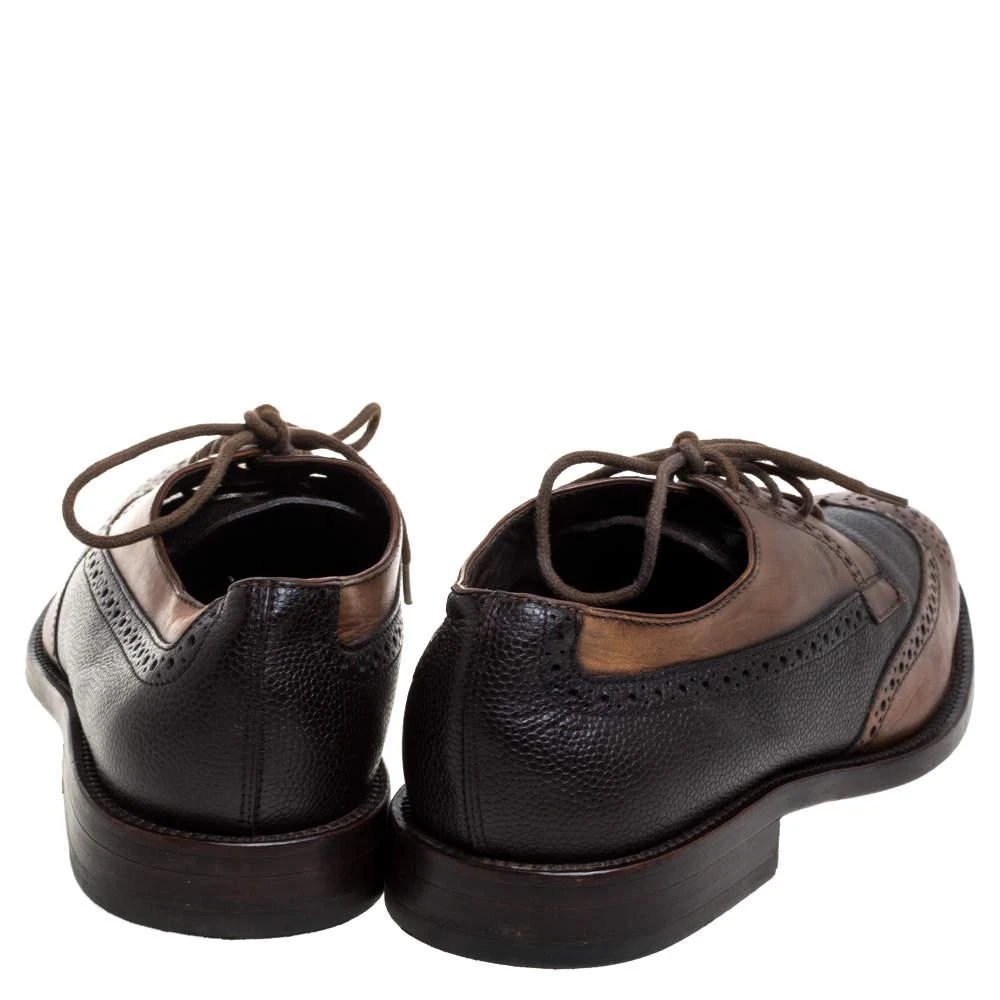 商品[二手商品] Tod's|Tod's Brown Brogue Leather Lace Up Derby Size 41,价格¥1952,第5张图片详细描述