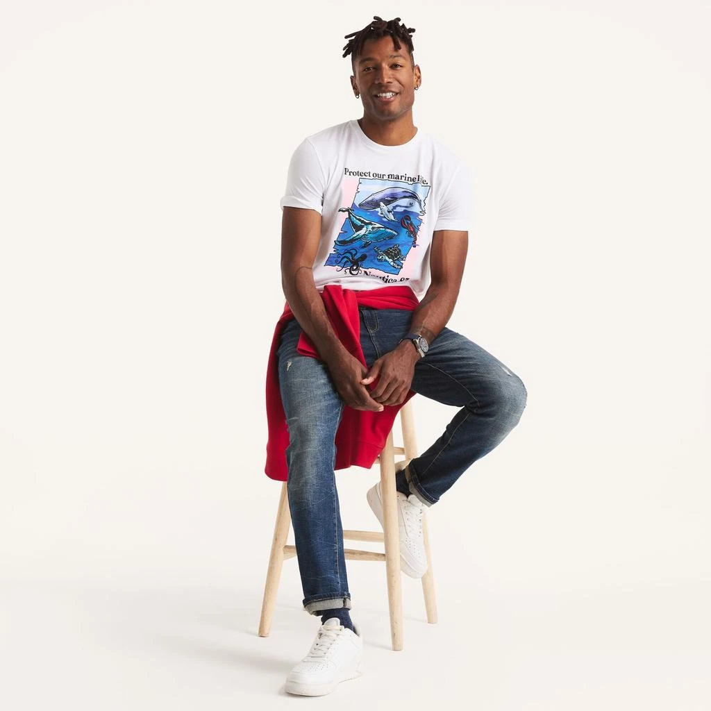 商品Nautica|Mens Marine Life Graphic T-Shirt,价格¥78,第3张图片详细描述