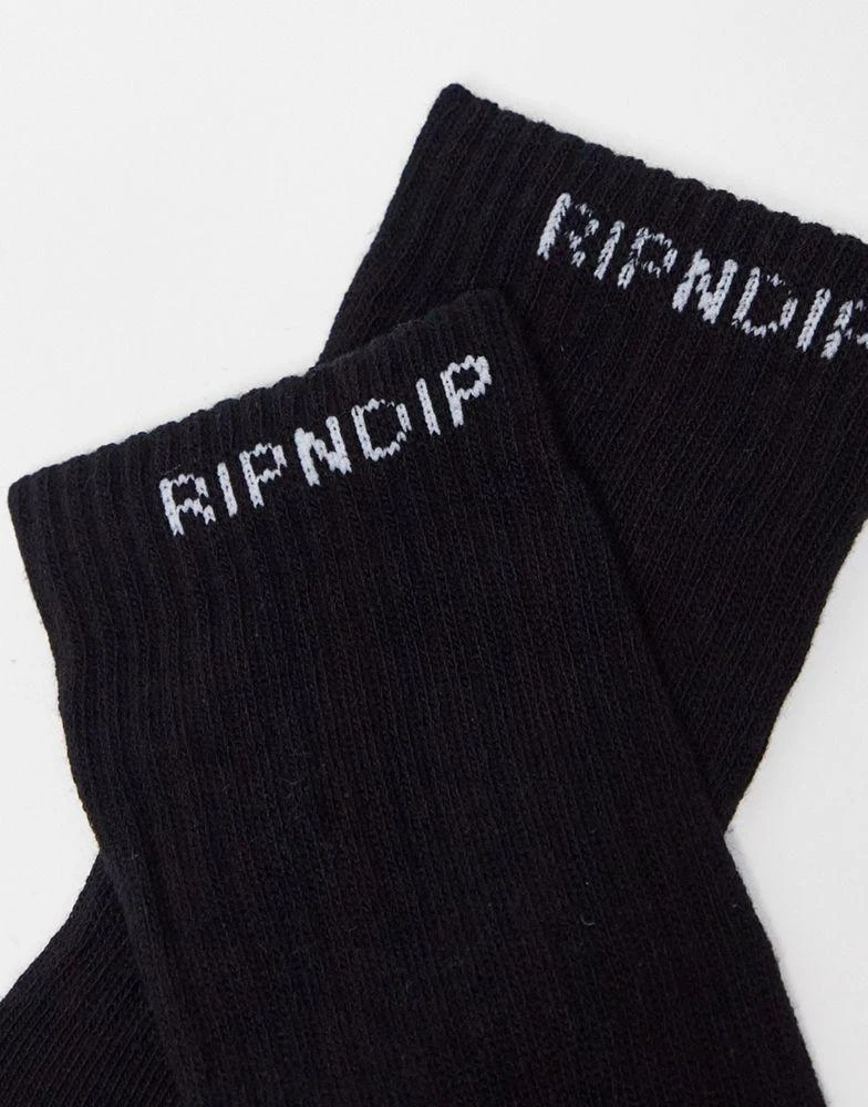 商品Rip N Dip|RIPNDIP nermal s thompson socks in black,价格¥89,第3张图片详细描述