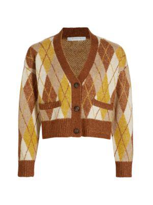 Argyle Cropped Cardigan商品第6张图片规格展示