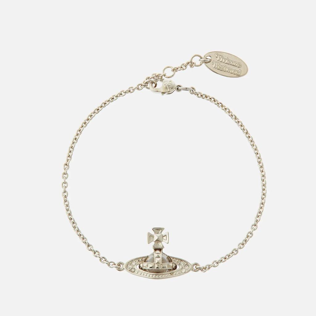 Vivienne Westwood Pina Bas Relief Silver-Tone and Crystal Bracelet商品第1张图片规格展示