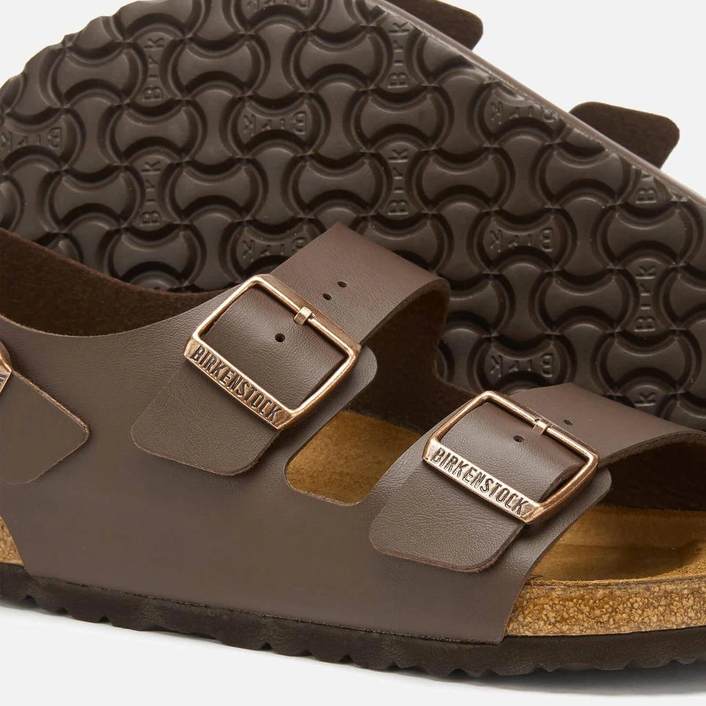 商品Birkenstock|Birkenstock Men's Milano Double 凉拖 - Dark Brown,价格¥373,第4张图片详细描述