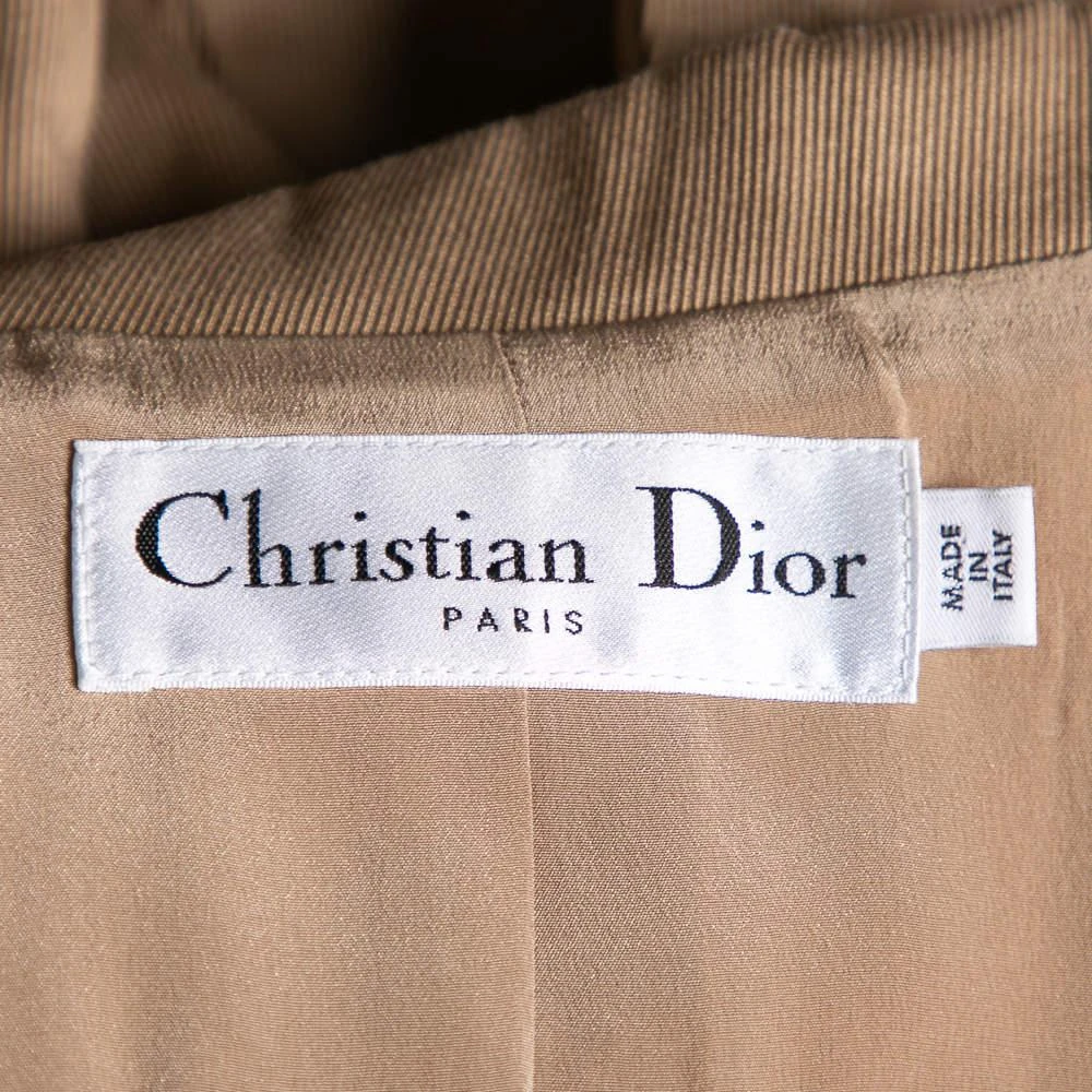 商品[二手商品] Dior|Dior Beige Cotton Single Breasted Blazer M,价格¥5325,第5张图片详细描述