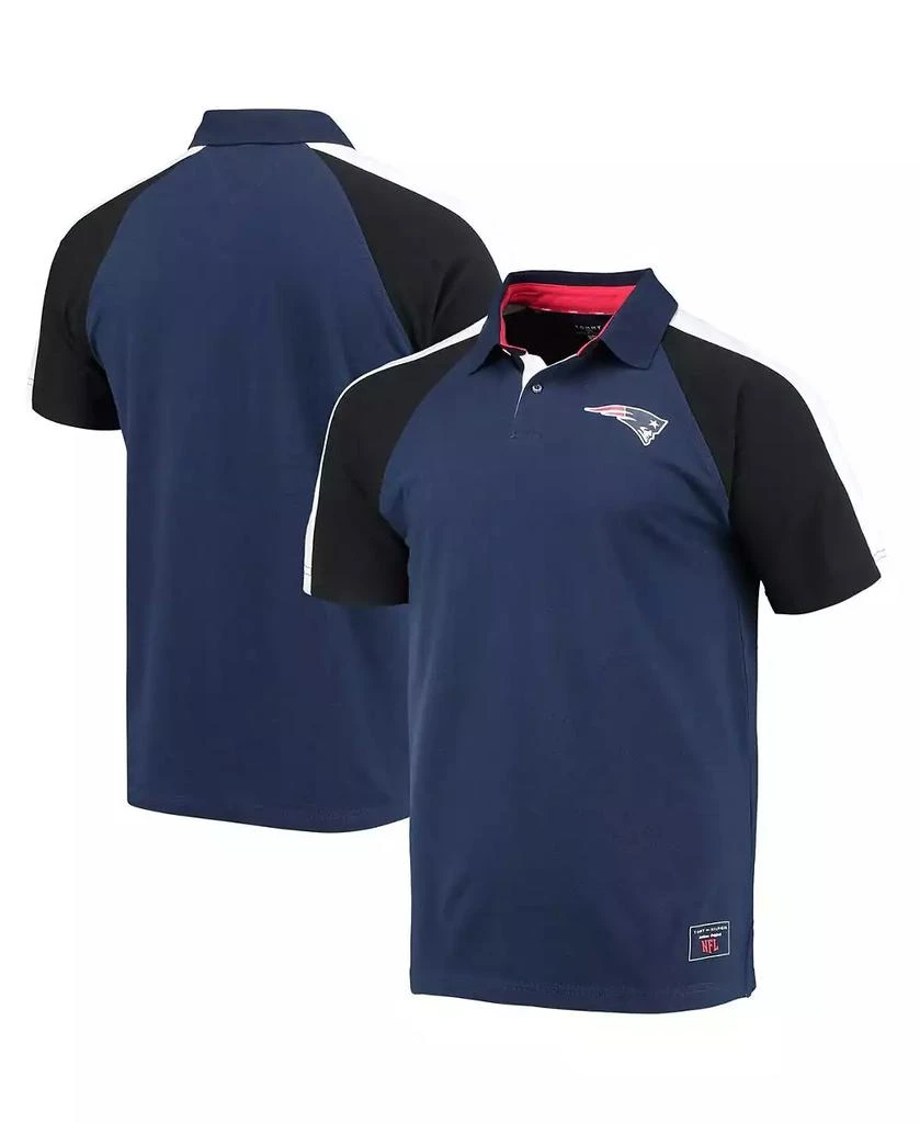 商品Tommy Hilfiger|Men's Navy, White New England Patriots Holden Raglan Polo Shirt,价格¥402,第1张图片