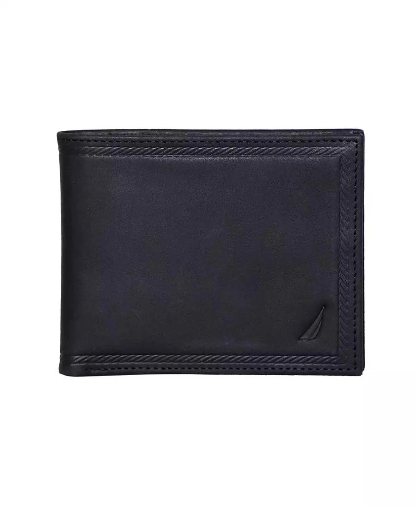 商品Nautica|Men's Credit Card Bifold Leather Wallet,价格¥334,第1张图片