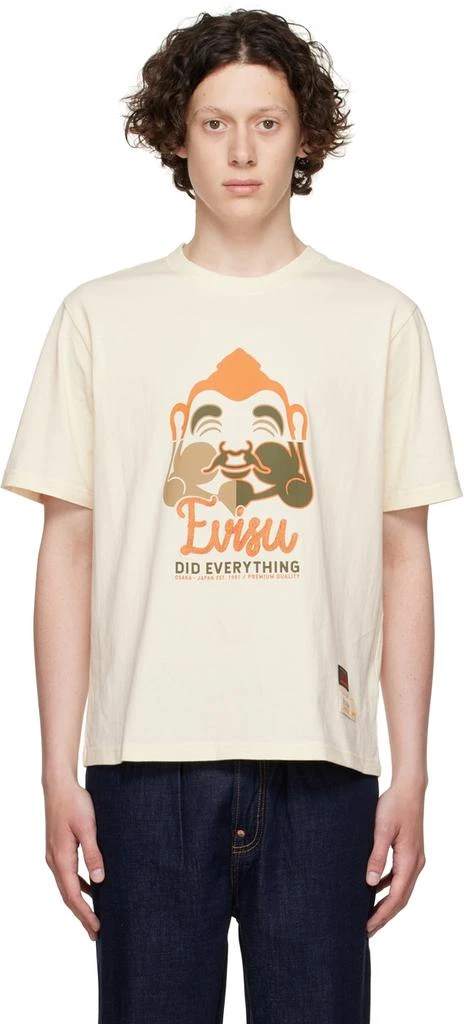 商品Evisu|Off-White Cotton T-Shirt,价格¥362,第1张图片