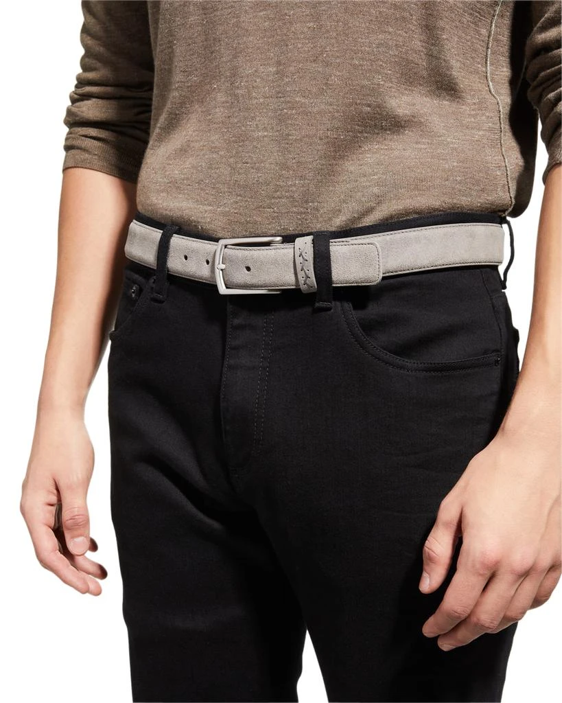 商品Zegna|Men's Suede Leather Belt,价格¥1055,第2张图片详细描述
