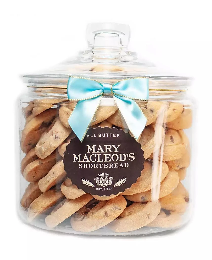 商品Mary Macleod's Shortbread|Cookie Gift Jar of Chocolate Crunch Shortbread, 65 Count,价格¥524,第1张图片