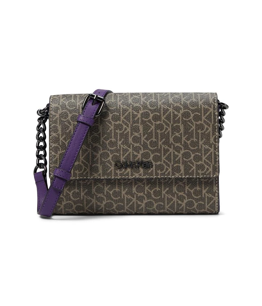 商品Calvin Klein|Key Item Signature Organizational Flap Crossbody,价格¥491,第1张图片