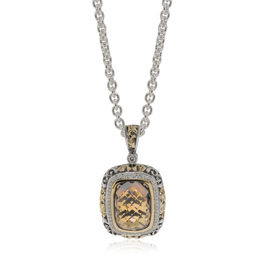 商品Charles Krypell|Charles Krypell Women's Sterling Silver and 18K Gold Necklace,价格¥10337,第1张图片