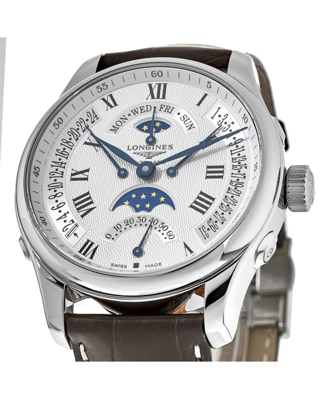 商品Longines|Longines Master Collection Moonphase Retrograde Men's Watch L2.739.4.71.3,价格¥25861,第2张图片详细描述