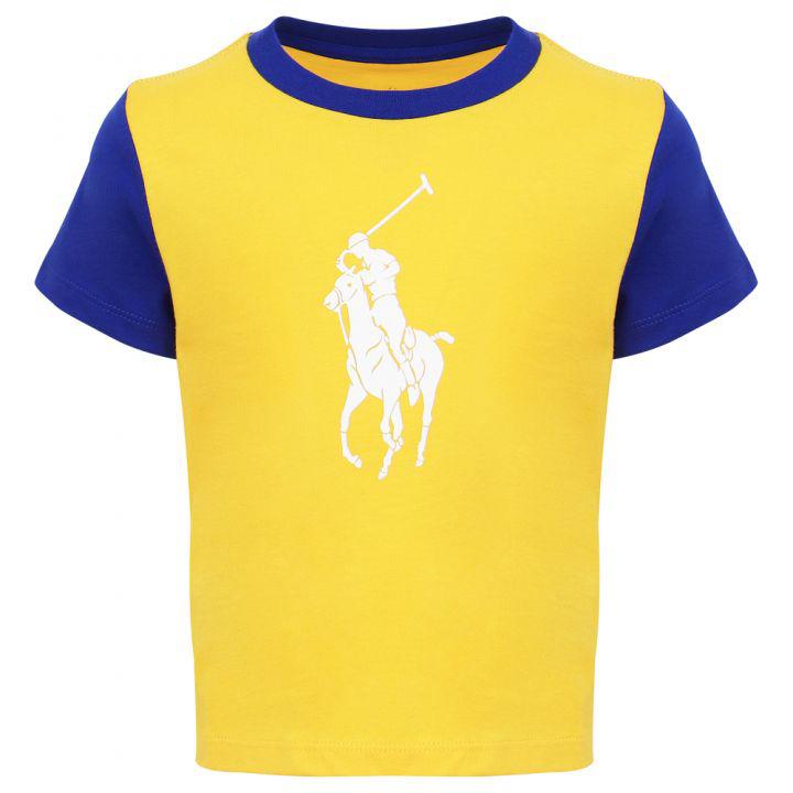 Multicoloured Pony Logo T Shirt & Shorts Set商品第2张图片规格展示