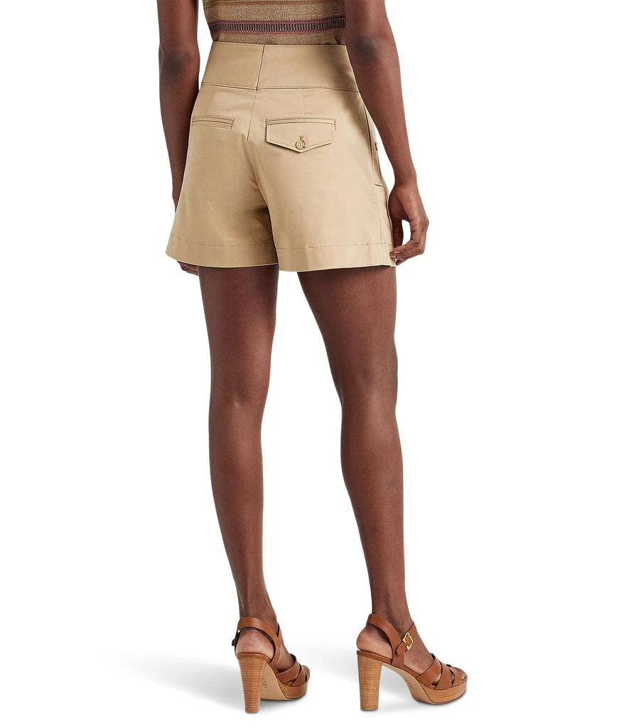 商品Ralph Lauren|Buckle-Trim Sateen Shorts,价格¥1097,第2张图片详细描述