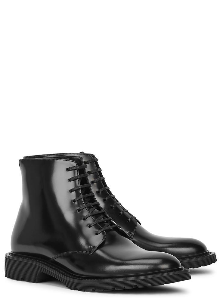 商品Yves Saint Laurent|Army black glossed leather ankle boots,价格¥5461,第4张图片详细描述