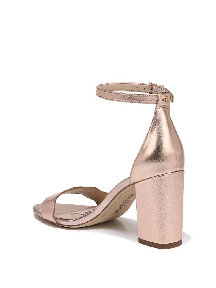 商品Sam Edelman|Odila Metallic Leather Ankle Strap Sandals,价格¥408,第3张图片详细描述