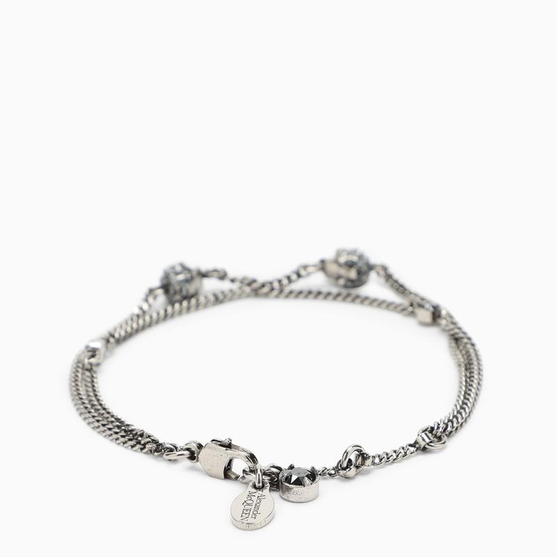 商品Alexander McQueen|Silver-tone skull bracelet,价格¥1537,第5张图片详细描述