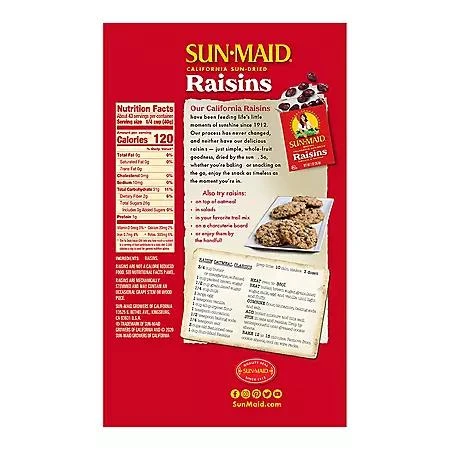 商品Sun-Maid|Sun-Maid California Sun-Dried Raisins, 30 oz., 2 pk.,价格¥80,第2张图片详细描述