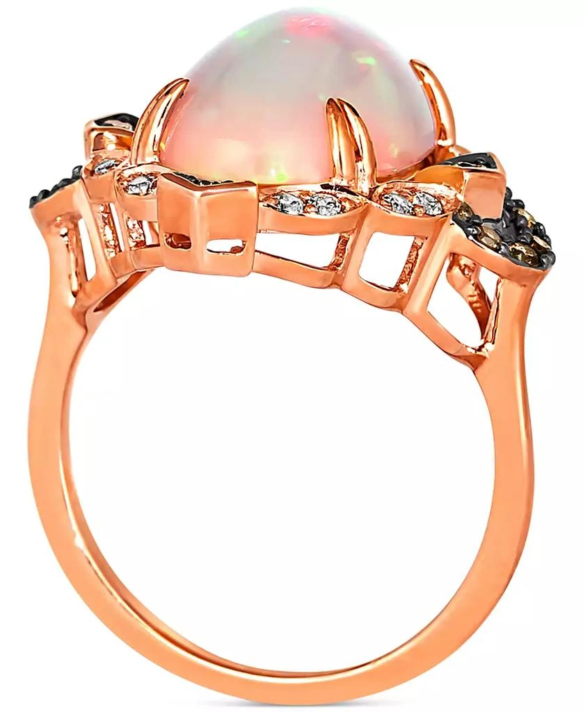 商品Le Vian|Neopolitan Opal (3-1/5 ct. t.w.) & Diamond (1/4 ct. t.w.) Halo Ring in 14k Rose Gold,价格¥16201,第3张图片详细描述