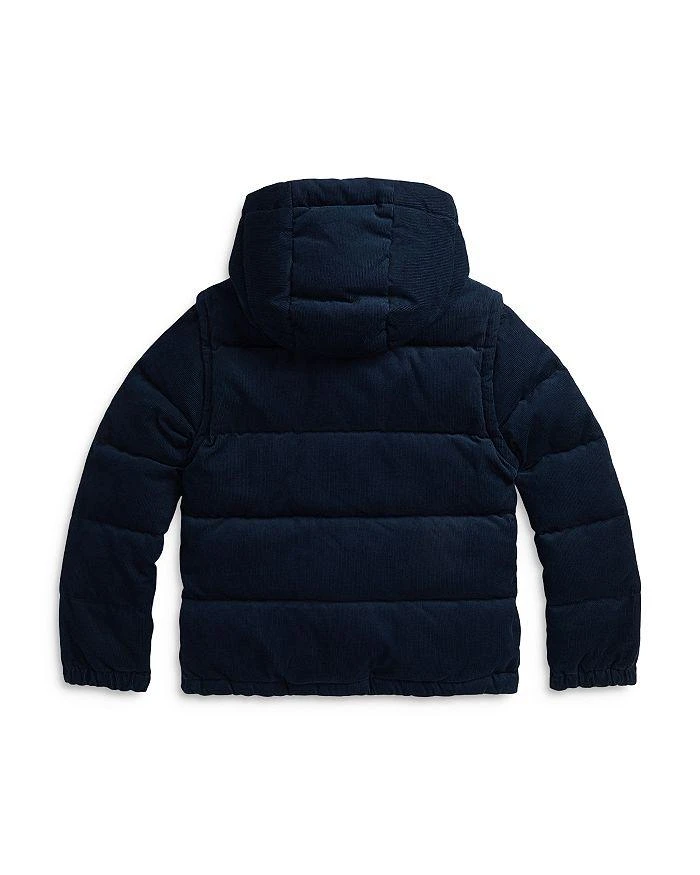 商品Ralph Lauren|Boys' Convertible Corduroy Down Jacket - Big Kid,价格¥1727,第2张图片详细描述